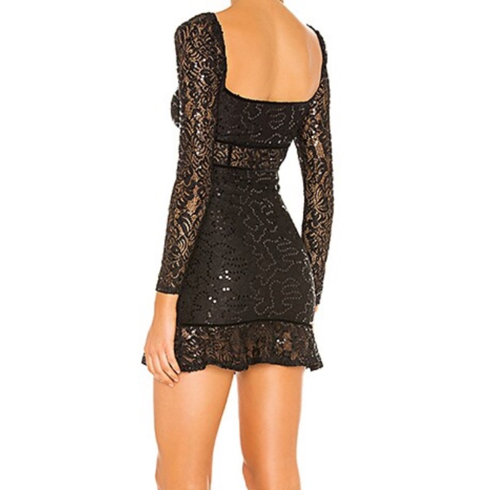Lovers + Friends Black Lace Sequin Mini Dress - Picture 7 of 7